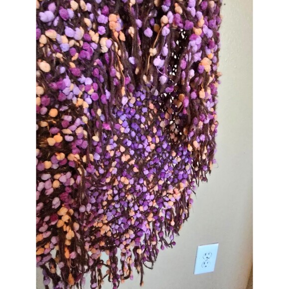 Kenneth Cole asymmetrical pom poncho ( one size fits most) - Picture 6 of 9